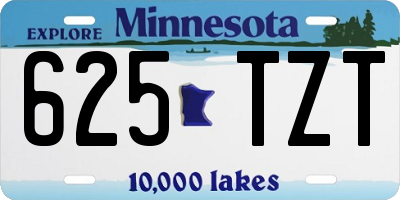 MN license plate 625TZT