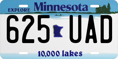 MN license plate 625UAD