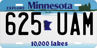 MN license plate 625UAM