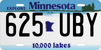 MN license plate 625UBY