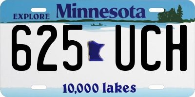 MN license plate 625UCH