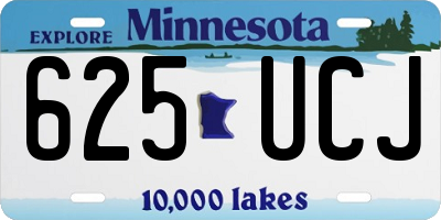 MN license plate 625UCJ
