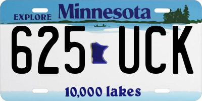 MN license plate 625UCK