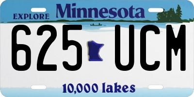 MN license plate 625UCM