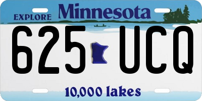 MN license plate 625UCQ