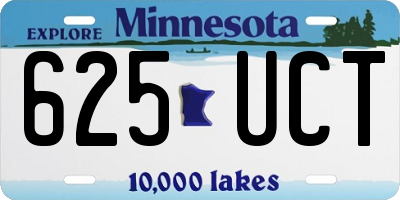 MN license plate 625UCT