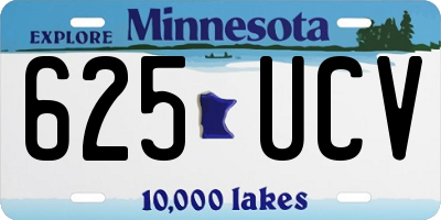 MN license plate 625UCV
