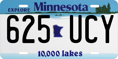 MN license plate 625UCY