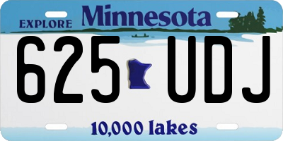 MN license plate 625UDJ