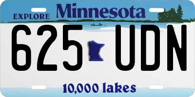 MN license plate 625UDN