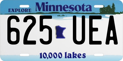 MN license plate 625UEA