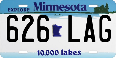 MN license plate 626LAG