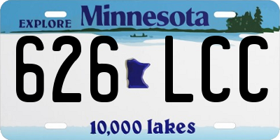 MN license plate 626LCC