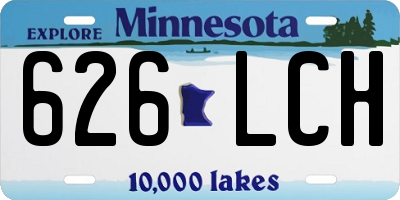 MN license plate 626LCH