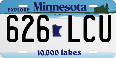 MN license plate 626LCU