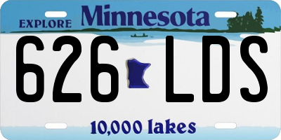 MN license plate 626LDS