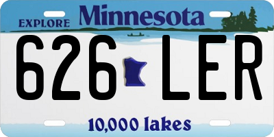 MN license plate 626LER