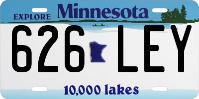 MN license plate 626LEY