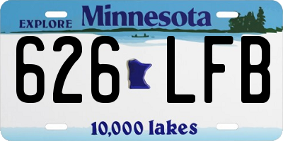 MN license plate 626LFB