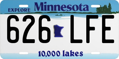 MN license plate 626LFE
