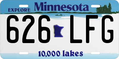 MN license plate 626LFG