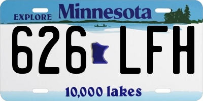MN license plate 626LFH