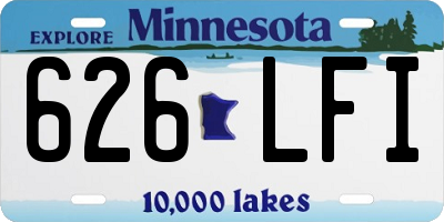 MN license plate 626LFI
