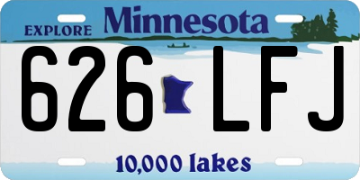 MN license plate 626LFJ