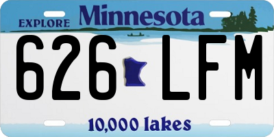 MN license plate 626LFM