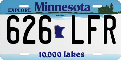 MN license plate 626LFR
