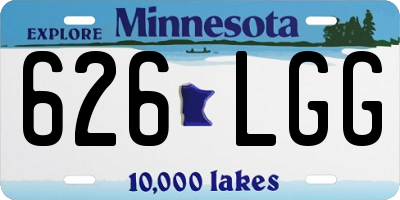 MN license plate 626LGG