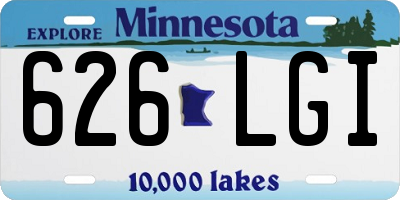MN license plate 626LGI