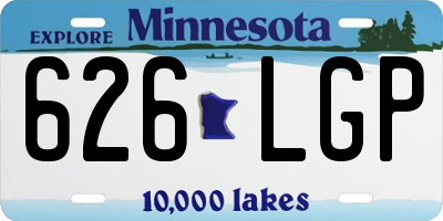 MN license plate 626LGP
