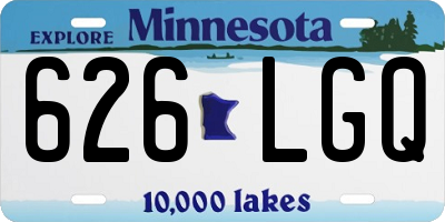 MN license plate 626LGQ
