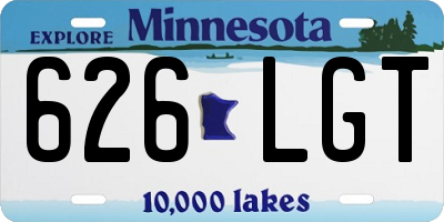 MN license plate 626LGT