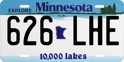 MN license plate 626LHE