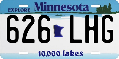 MN license plate 626LHG