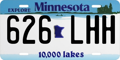 MN license plate 626LHH