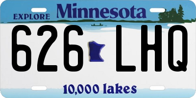 MN license plate 626LHQ