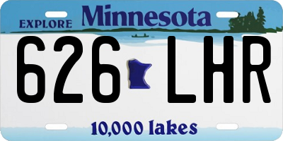 MN license plate 626LHR