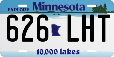 MN license plate 626LHT
