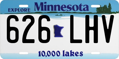 MN license plate 626LHV