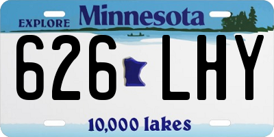 MN license plate 626LHY
