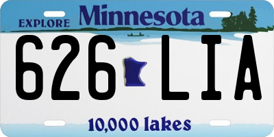 MN license plate 626LIA