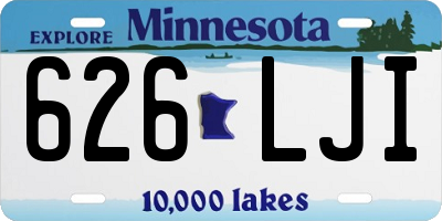 MN license plate 626LJI