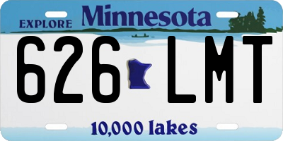 MN license plate 626LMT