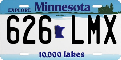 MN license plate 626LMX