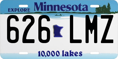 MN license plate 626LMZ