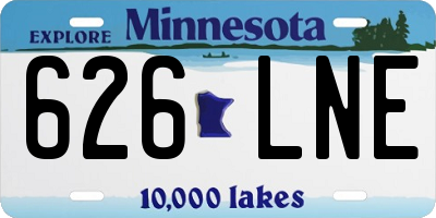 MN license plate 626LNE
