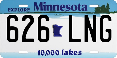 MN license plate 626LNG